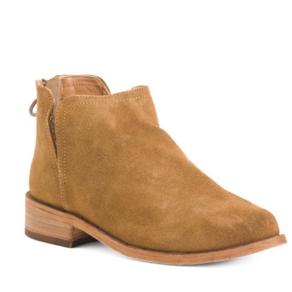 Beek! Ankle Bootie/“Falcon” Suede/Zip-up/Chestnut/Size-7.5 - Picture 5 of 16